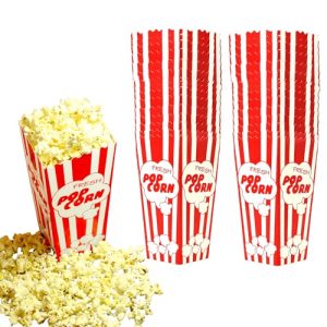 30 Movie Night Popcorn Boxes – Vintage Carnival Design