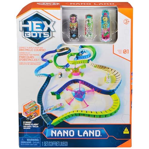 HEX BOTS Nano Land: Sensory Mini Robot Playset for Kids & Cats - Image 9