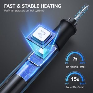 Cordless Soldering Iron Kit – Fast Heating, USB-C Rechargeable