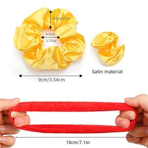 60 Pcs Velvet & Satin Scrunchies Hair Ties Set