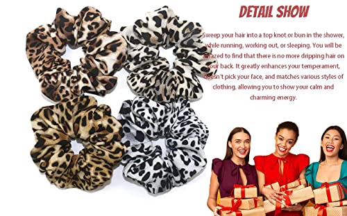 Chic Leopard Print Hair Accessories Bundle (4-Pack) - Image 3
