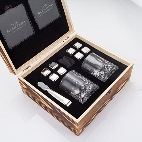Whiskey Stones Gift Set with Glasses - Perfect for Husband - Image 7
