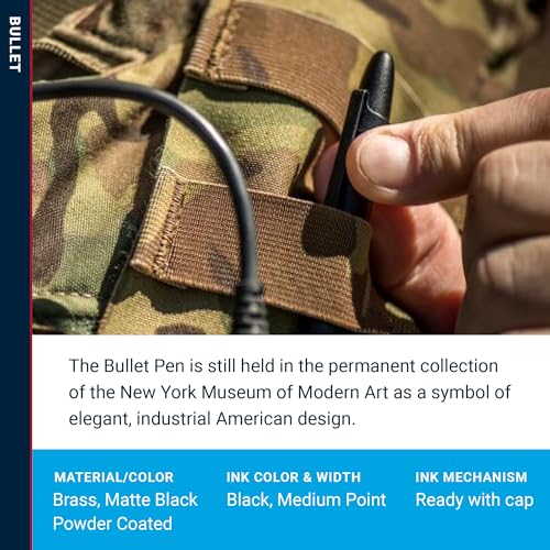 Fisher Space Pen Bullet Pen - Matte Black, Pocket Clip - Image 3