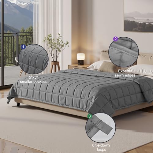 XVCAS 25lbs Weighted Blanket - Cooling Comfort for Adults - Image 3