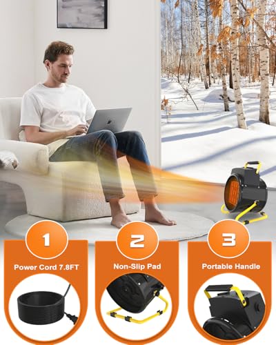 1500W Portable Outdoor Patio Heater with Fast Heating - Image 5