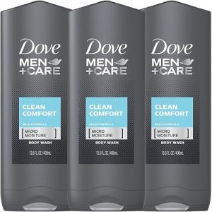 Dove Men+Care Clean Comfort Body & Face Wash (3-Pack)