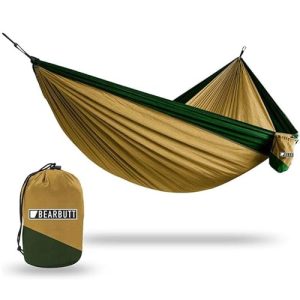 Bear Butt Double Parachute Hammock – Khaki/Dark Green