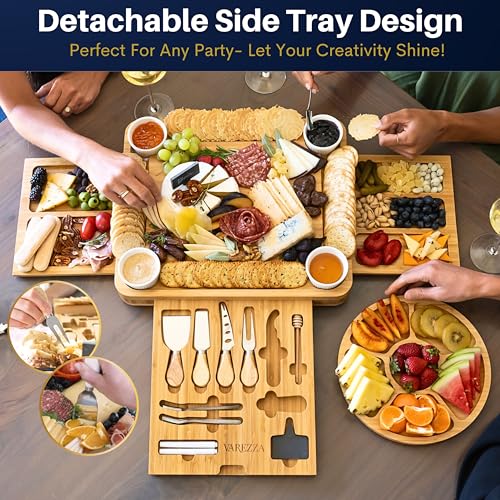 Large Bamboo Charcuterie Board Set with Accessories - Image 3