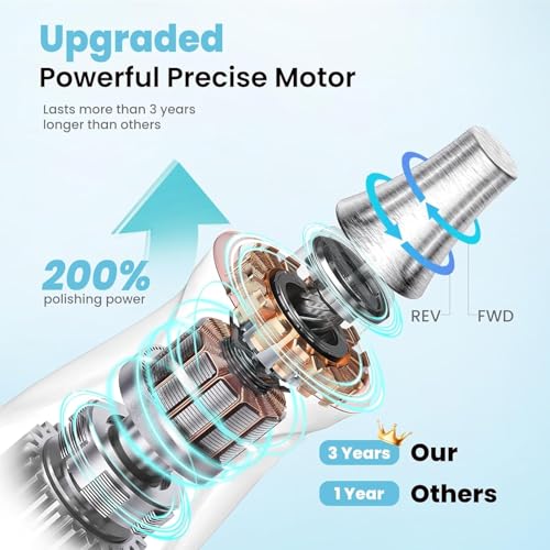 HSKAI Professional Cordless Nail Drill Kit - LCD & Lamp - Image 5