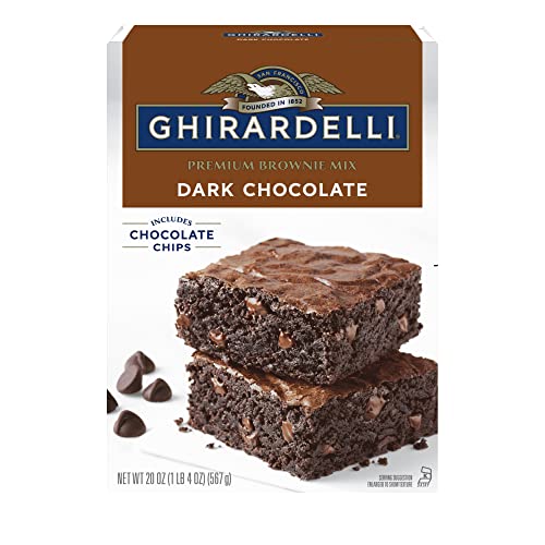 Ghirardelli Dark Chocolate Brownie Mix with Chips, 20oz - Image 6