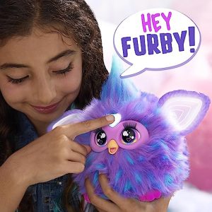 Furby Purple Interactive Plush Toy with 15 Accessories