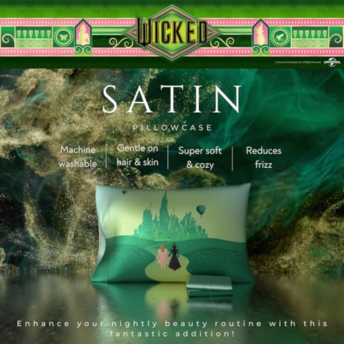 Wicked Elphaba & Glinda Satin Pillowcase (20x30) - Image 2