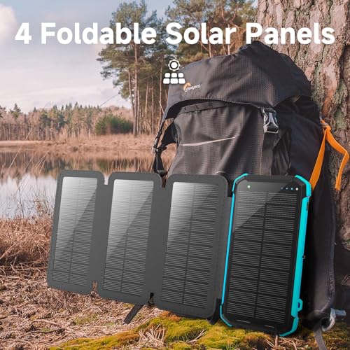 Nuynix 20000mAh Solar Power Bank: Wireless & Fast Charging - Image 4