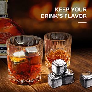 Whiskey Stones Gift Set with Glasses – Perfect for Husband