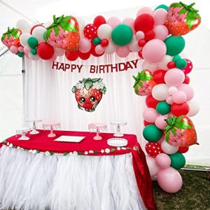 Pink Strawberry Balloon Arch Kit – 1st Birthday & Baby Shower