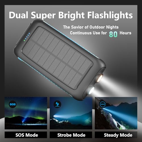 49800mAh Solar Power Bank: Fast Charging & Waterproof - Image 4