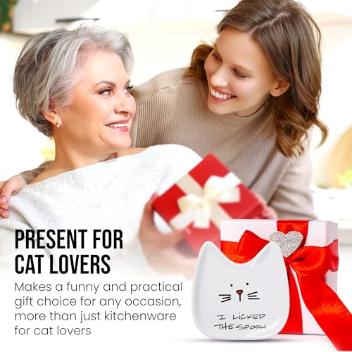 Blobby Cat Spoon Rest - "I Licked the Spoon" - Image 6