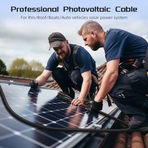 10AWG 30FT Solar Panel Extension Cable – Waterproof & Safe