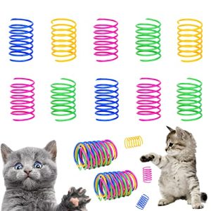 100 Pack Interactive Cat Spring Toys – Indoor Exercise
