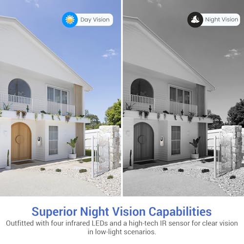 1080p Wireless Video Doorbell Camera for Home Security - Image 4