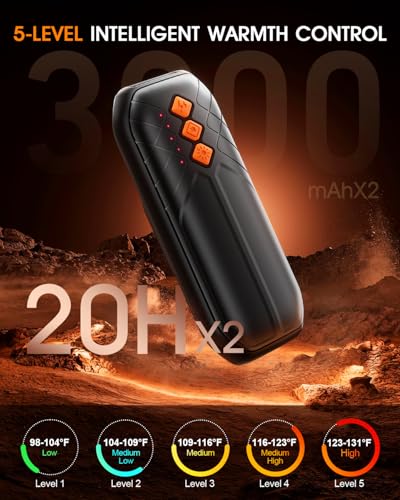 AI Rechargeable Hand Warmers 2-Pack - Smart 5-Temp Control - Image 4