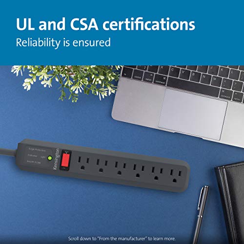 Kensington Guardian 6 Outlet Power Strip - 15ft Cord - Image 5