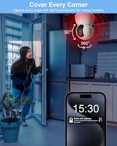 GOLSPARK 2K Indoor Camera: Pan/Tilt, Night Vision, Siren - Image 7