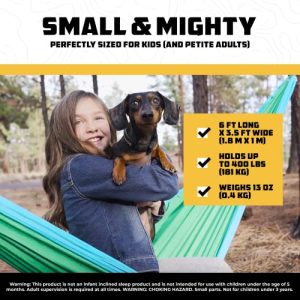 Kids Camping Hammock – Indoor/Outdoor Lavender & Pink