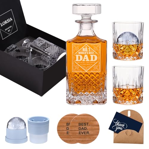 Whiskey Decanter Set - Gifts for Dad, Men | Birthday, Christmas