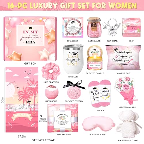 2025 Graduation Gift Box for Her - 16-in-1 College Essentials - Image 2