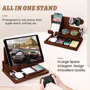 Wood Phone Docking Station & Nightstand Organizer