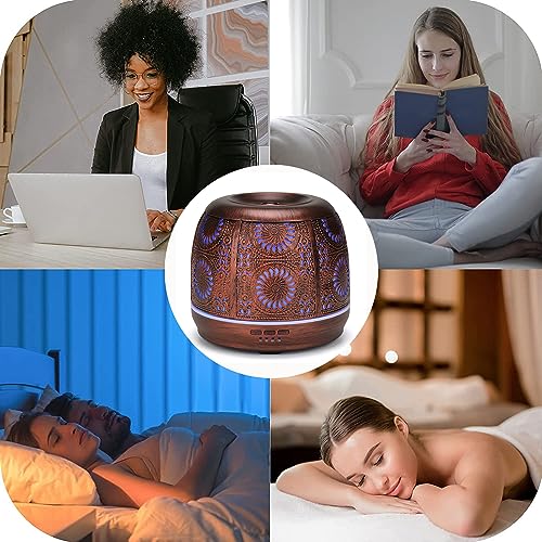 500ML Red Copper Ultrasonic Essential Oil Diffuser - Image 6