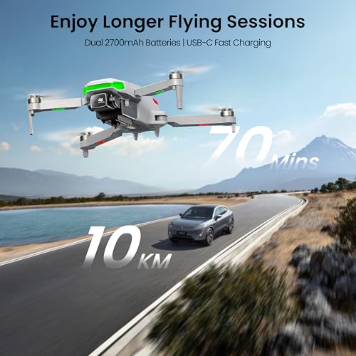 PLEGBLE 4K EIS GPS Drone with Screen Controller - 70 Mins Flight - Image 5
