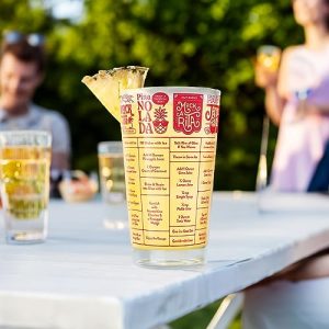 Genuine Fred GOOD MEASURE Mocktail Recipe Glass