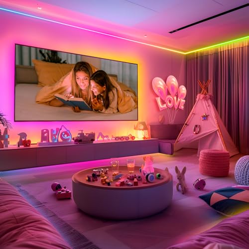 ATHONO 100ft IC+RGB LED Strip Lights | Music Sync & App Control - Image 2