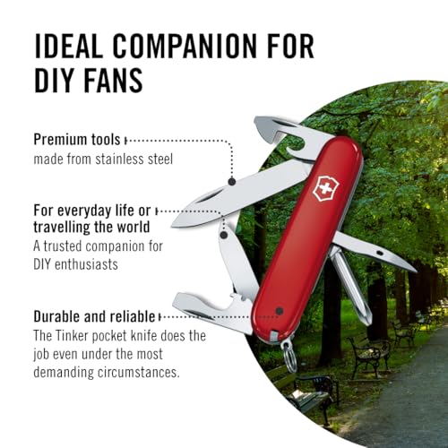 Victorinox Swiss Army Tinker Red Pocket Knife - Image 5