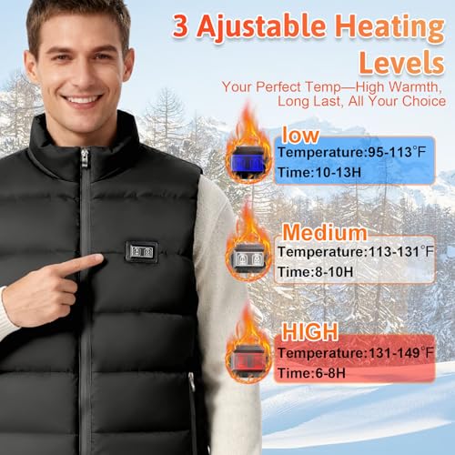 Viutopot Heated Vest | 16000mAh Battery | 8 Heating Zones - Image 2