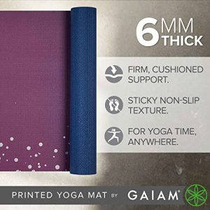Gaiam Premium Print Yoga Mat – Sublime Sky 6mm Non-Slip