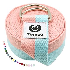 Tumaz Yoga Strap & Stretch Band – D-Ring Buckle for Fitness