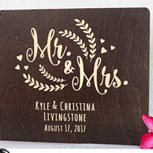 Personalized Rustic Wedding Guest Book – Mr & Mrs Wood