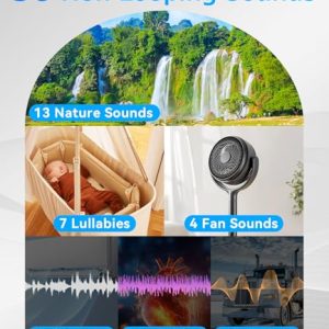 Soft Sound Alarm Clock with 30 Soothing Sleep Sounds
