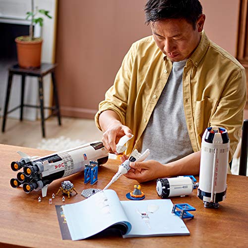 LEGO Ideas NASA Apollo Saturn V Rocket Model Kit (1969 Pcs) - Image 6