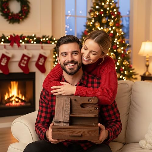Wood Phone Docking Station with Drawer & Organizer - Bourbon - Image 2