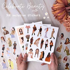 Diverse People Scrapbook & Journal Stickers – 318 Count