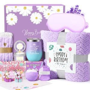 Luxury Lavender Spa Birthday Gift Basket for Women