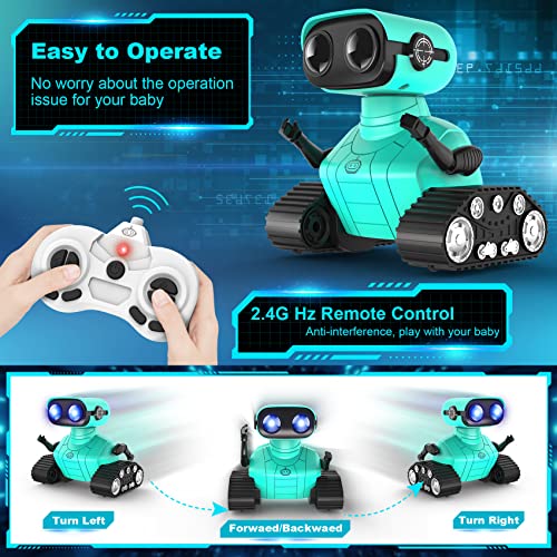 Rechargeable RC Robot Toy: Dance, Music & LED Eyes - Image 6