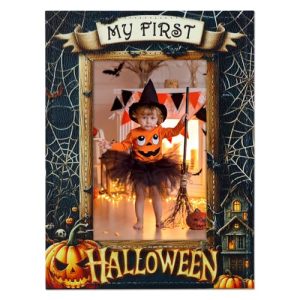 My First Halloween Photo Frame 4×6 – Spooky Pumpkin Decor