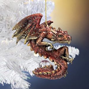 Design Toscano Dragon Christmas Light Protector Ornament