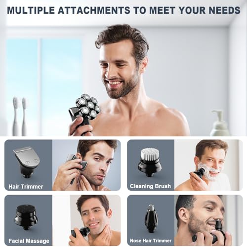 Hexus Detachable Head Shaver for Bald Men - Wet/Dry & LED - Image 4