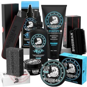 Bossman Big Boss 7-Piece Men’s Beard Care Kit (Magic)